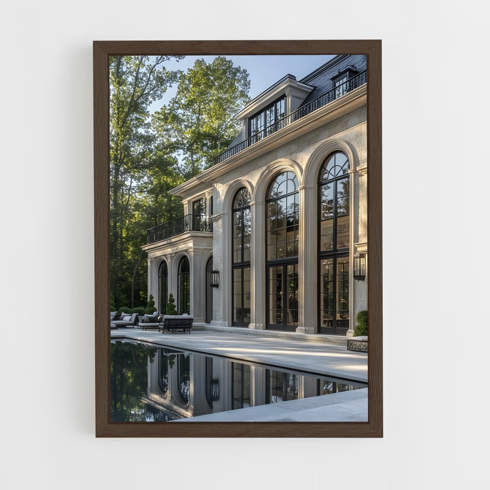 ap-neoclassical architecture-14 cadre Bois foncé