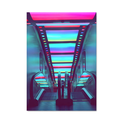 Poster Neon Subway