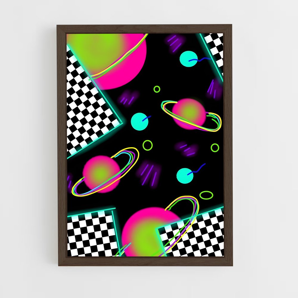 ap-neon-18 cadre Bois foncé
