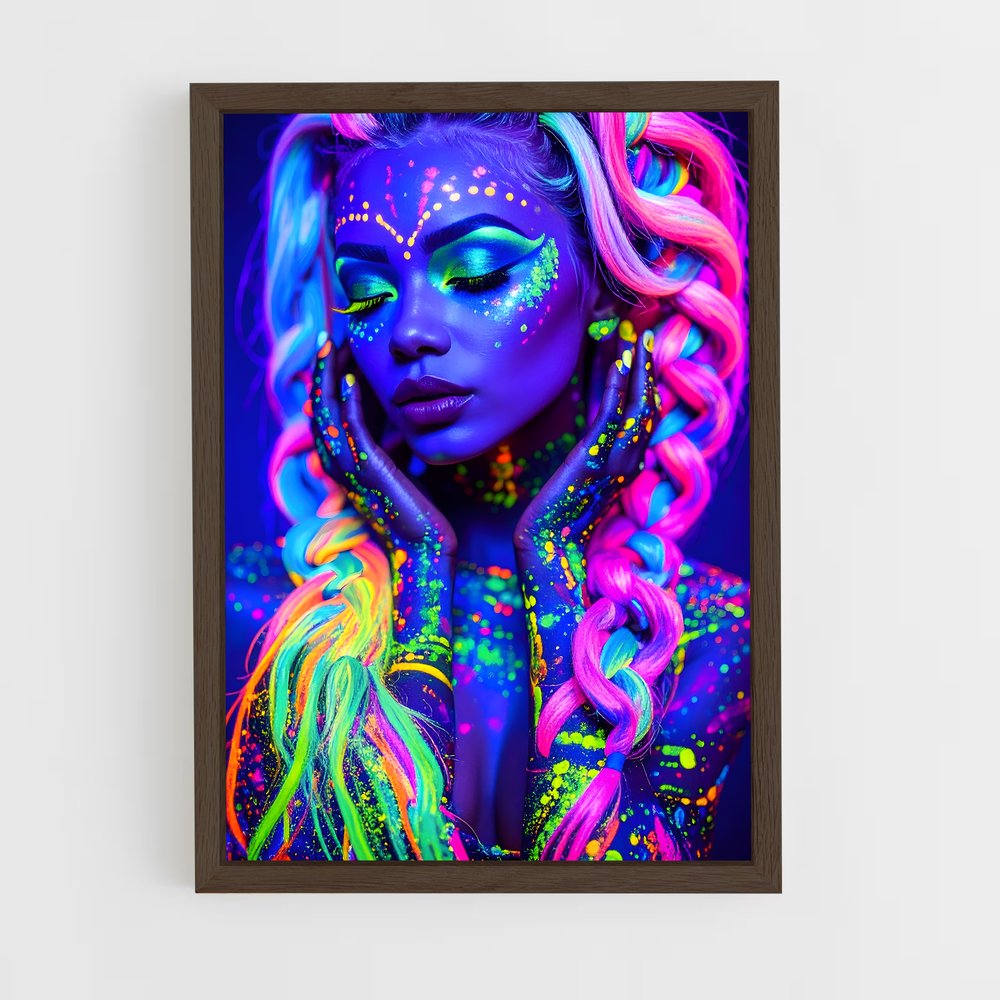 ap-neon-2 cadre Bois foncé