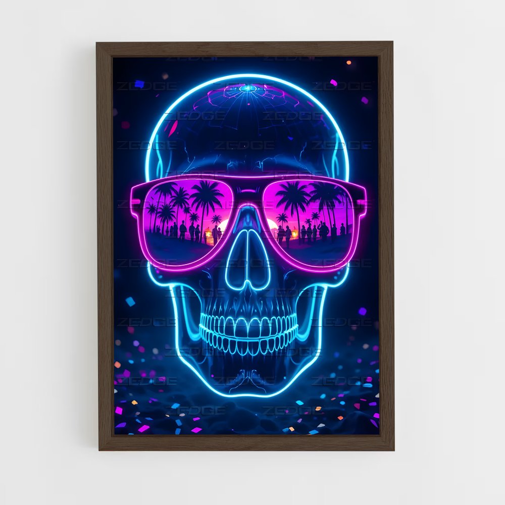 ap-neon-6 cadre Bois foncé