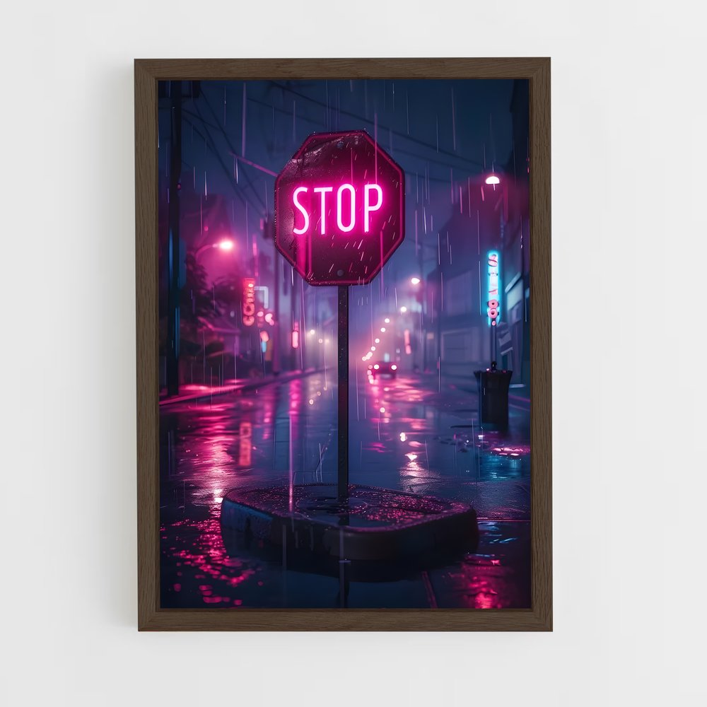 ap-neon-7 cadre Bois foncé