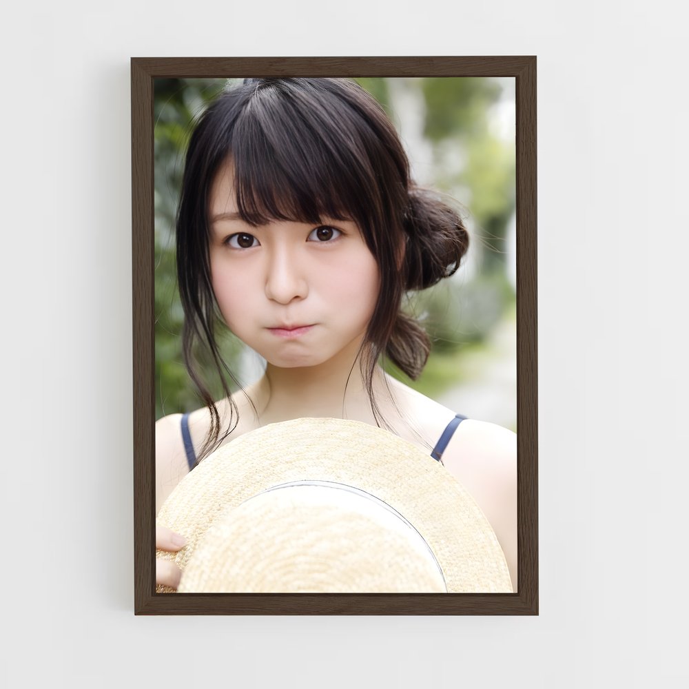 ap-neru nagahama-3 cadre Bois foncé