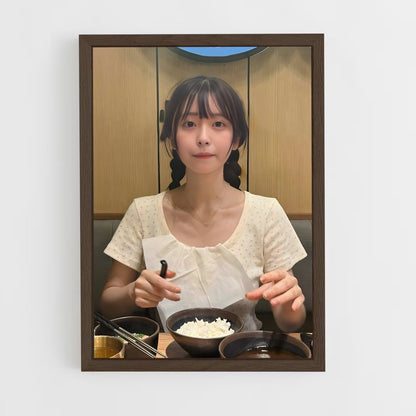 ap-neru nagahama-4 cadre Bois foncé