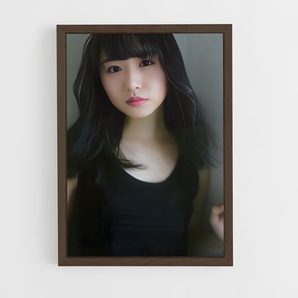 ap-neru nagahama-5 cadre Bois foncé