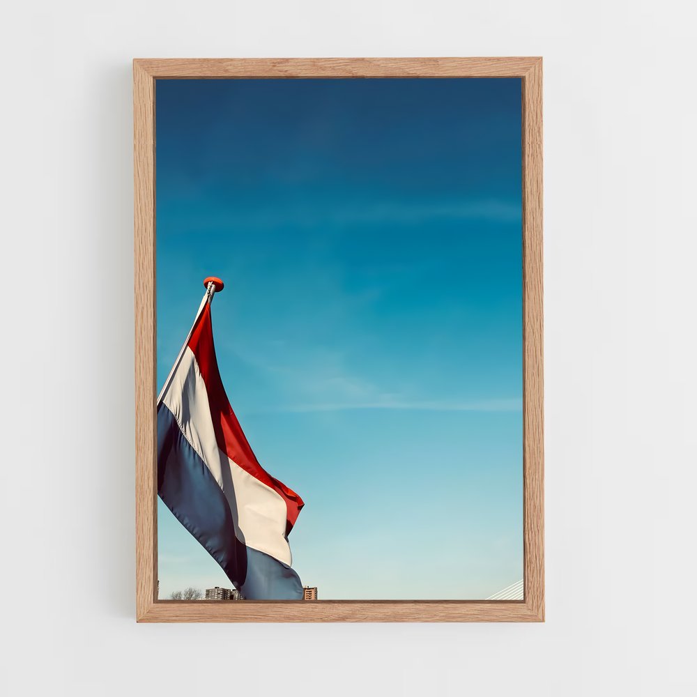 ap-netherlands flag-4 cadre Bois clair