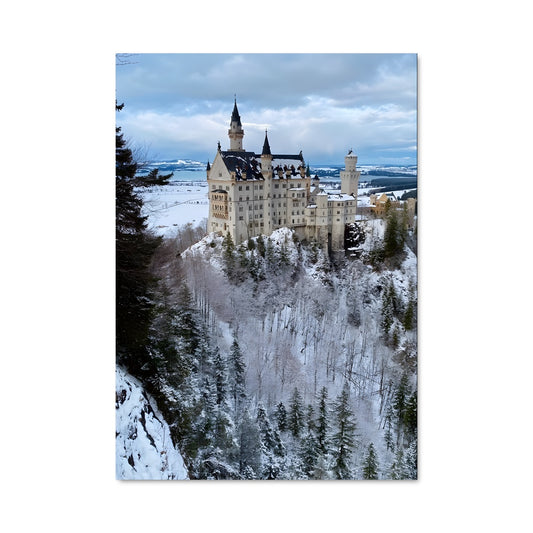 Poster Château Neuschwanstein Enneigé