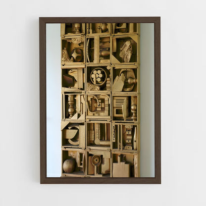 ap-nevelson assemblages-2 cadre Bois foncé