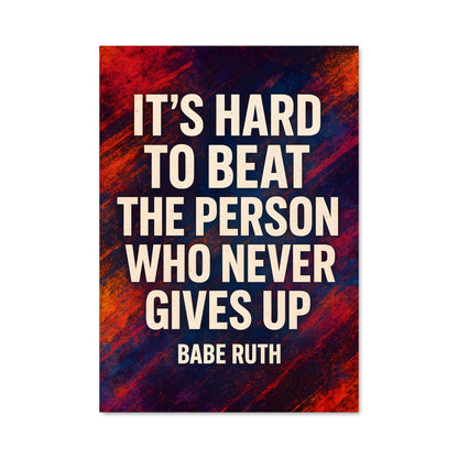 Poster Never give up 26853