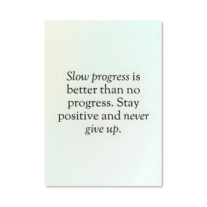 Poster Never give up 26848