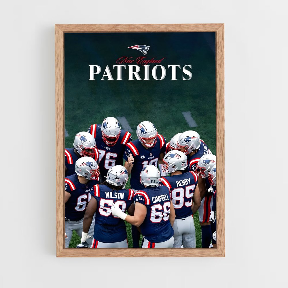 ap-new england patriots-2 cadre Bois clair