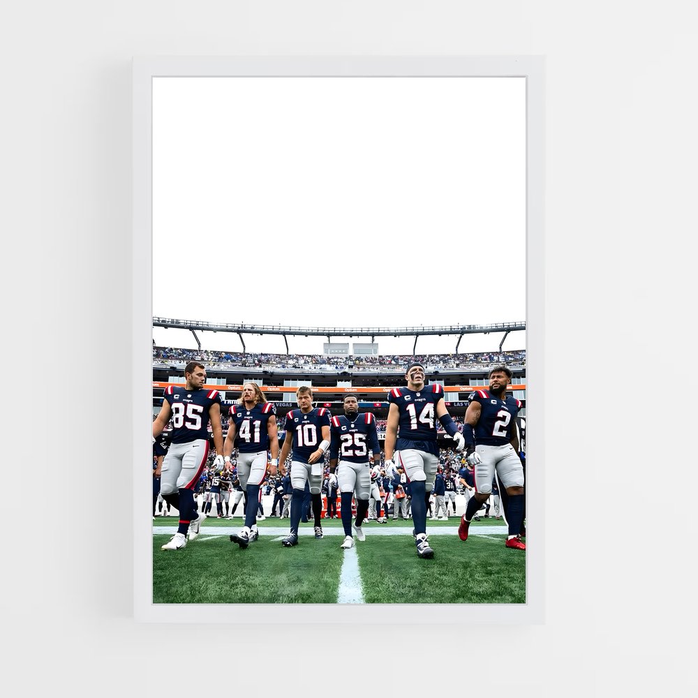 ap-new england patriots-3 cadre Blanc