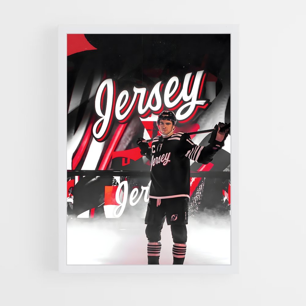 ap-new jersey devils-5 cadre Blanc