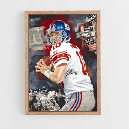 ap-new york giants-10 cadre Bois clair