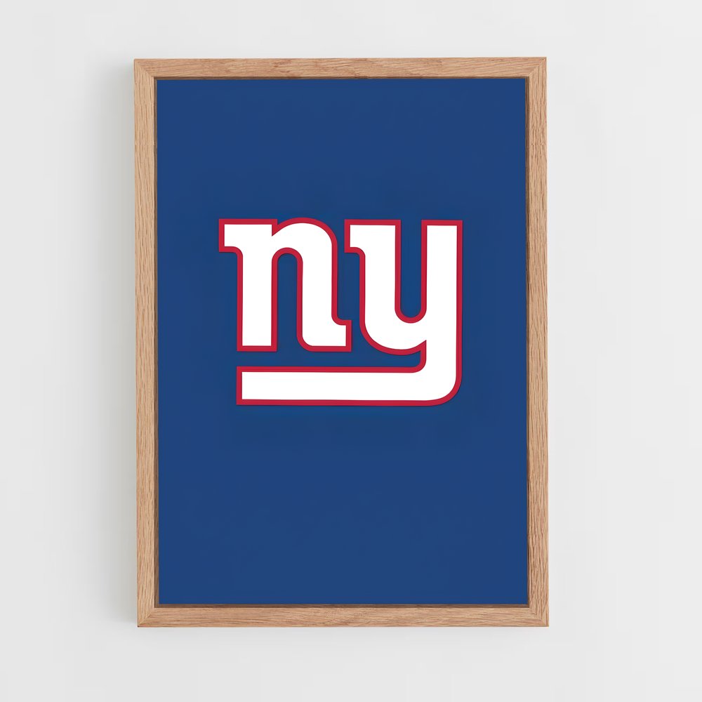 ap-new york giants-2 cadre Bois clair
