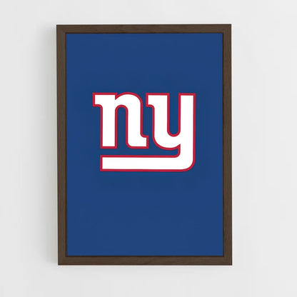 ap-new york giants-2 cadre Bois foncé