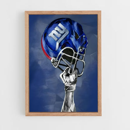 ap-new york giants-6 cadre Bois clair