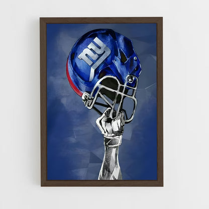 ap-new york giants-6 cadre Bois foncé