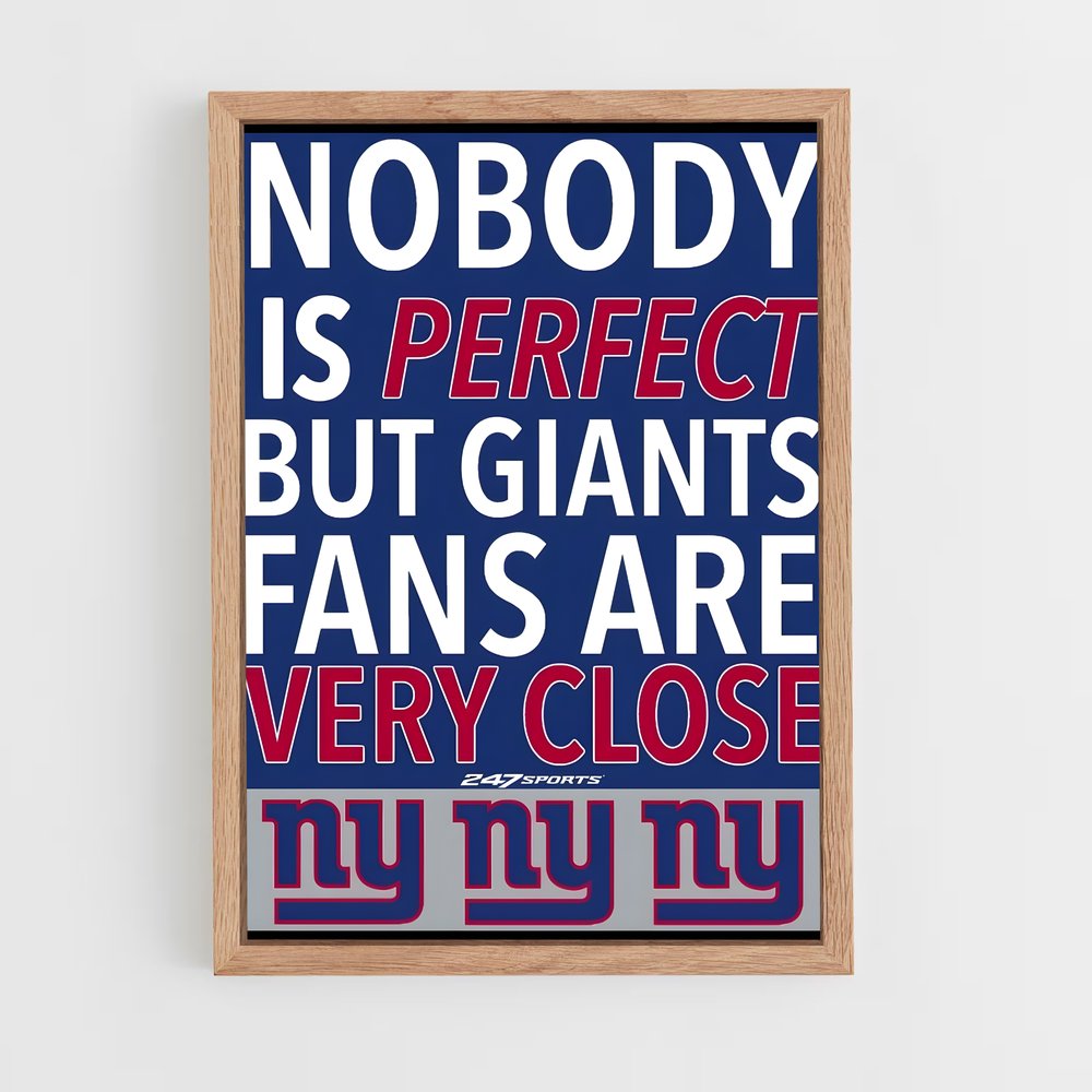 ap-new york giants-8 cadre Bois clair