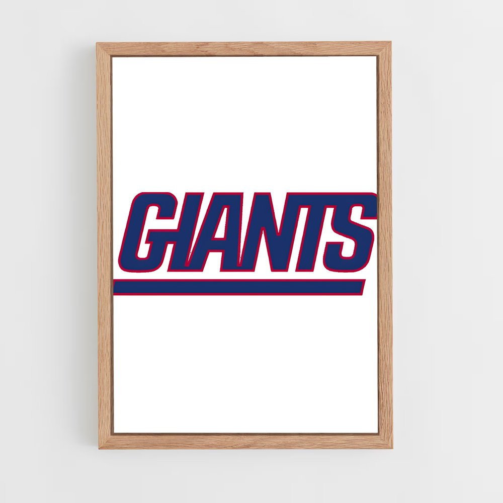 ap-new york giants-9 cadre Bois clair
