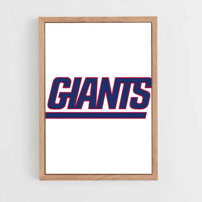 ap-new york giants-9 cadre Bois clair