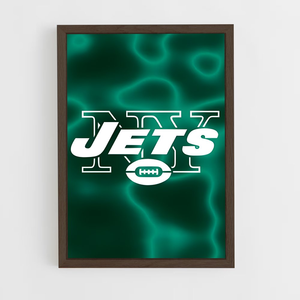 ap-new york jets-3 cadre Bois foncé
