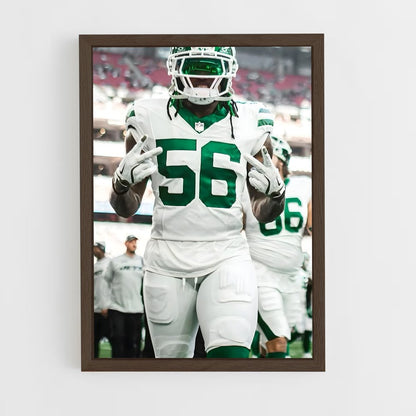 ap-new york jets-4 cadre Bois foncé