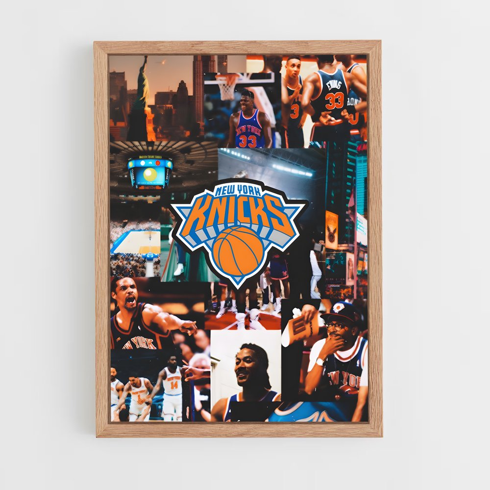 ap-new york knicks-4 cadre Bois clair