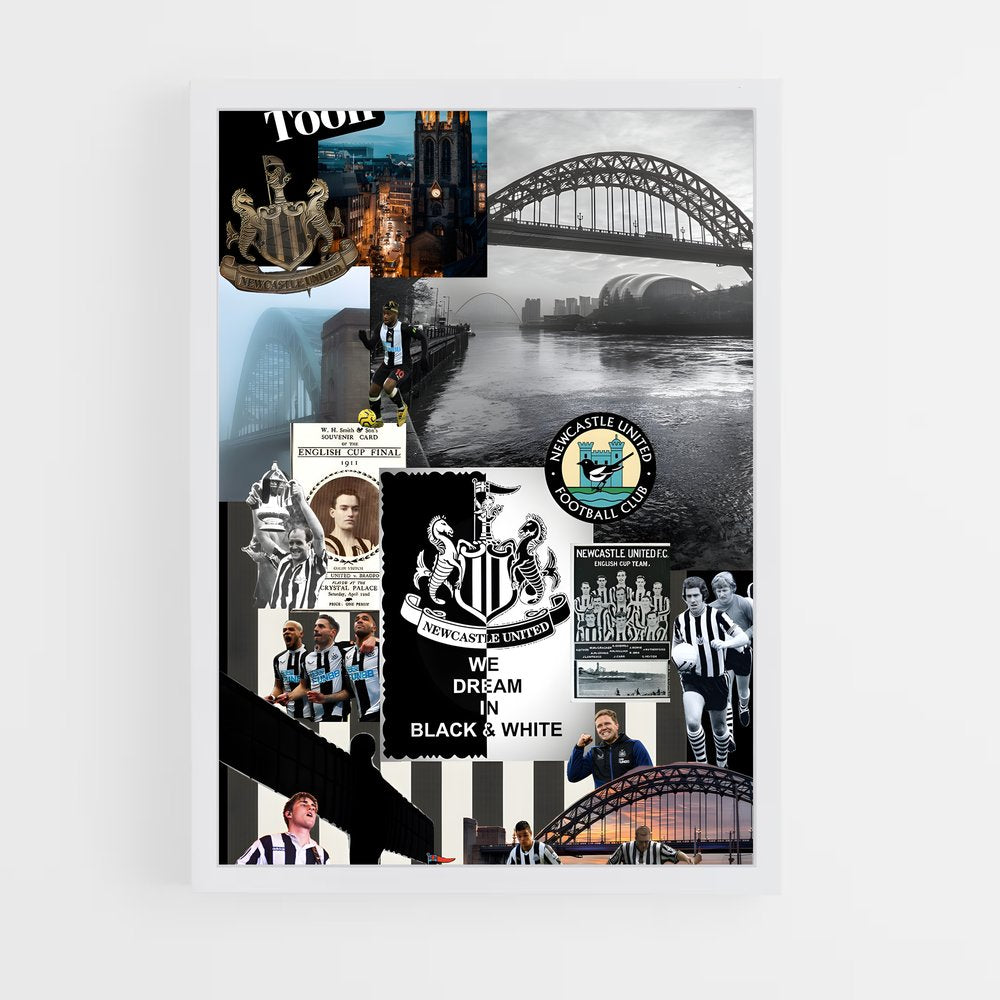 ap-newcastle united fc-4 cadre Blanc