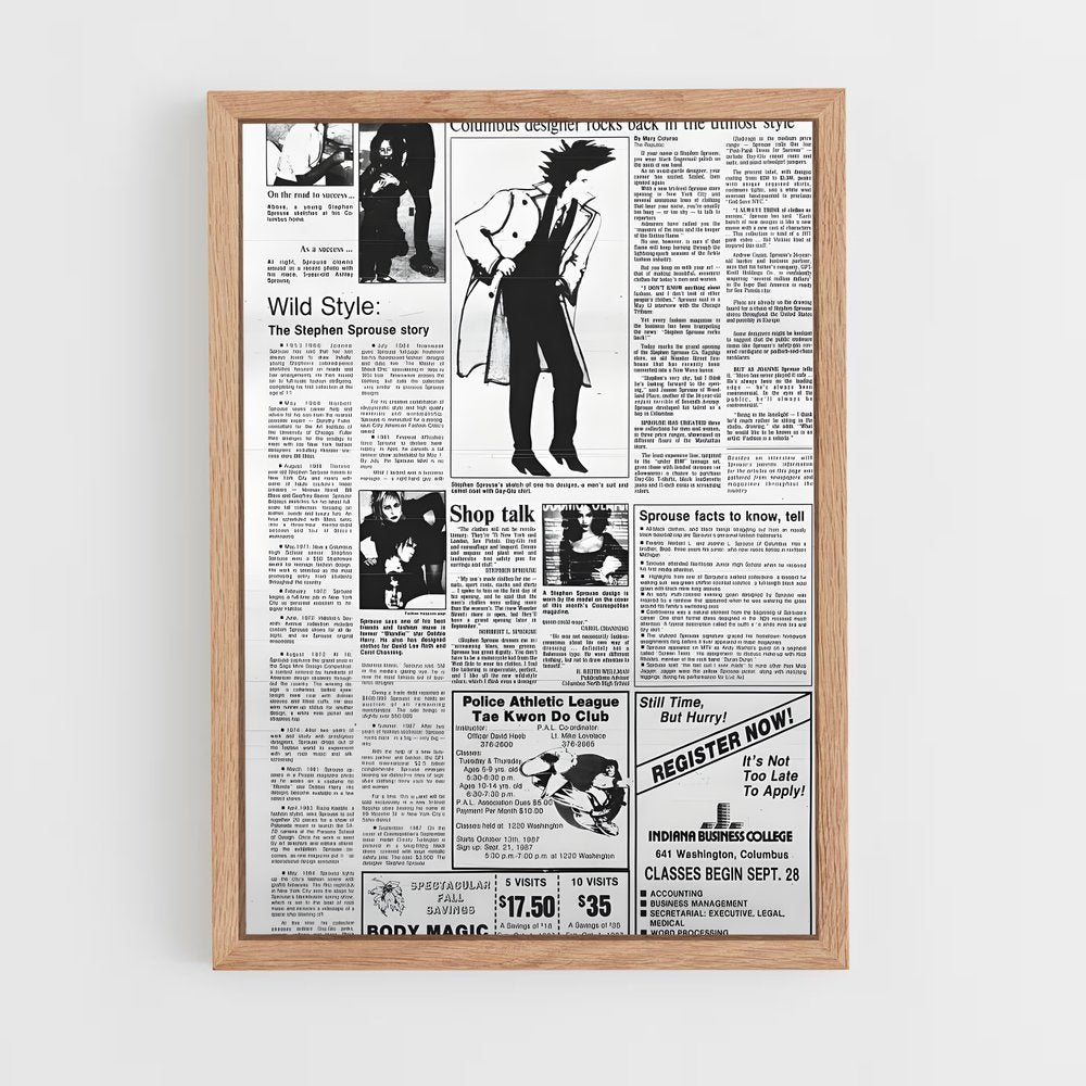 ap-newspapers-3 cadre Bois clair