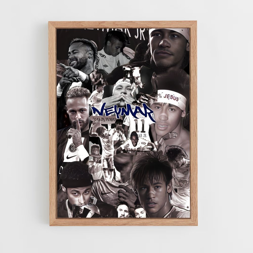 ap-neymar-10 cadre Bois clair