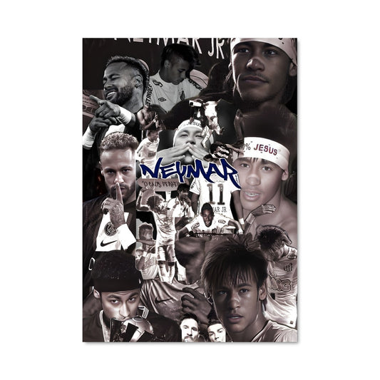 Poster Neymar: Visages de Légende