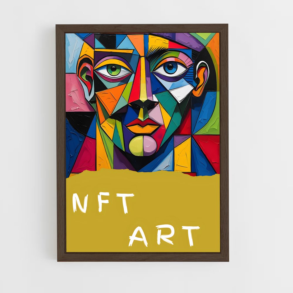 ap-nft art-3 cadre Bois foncé