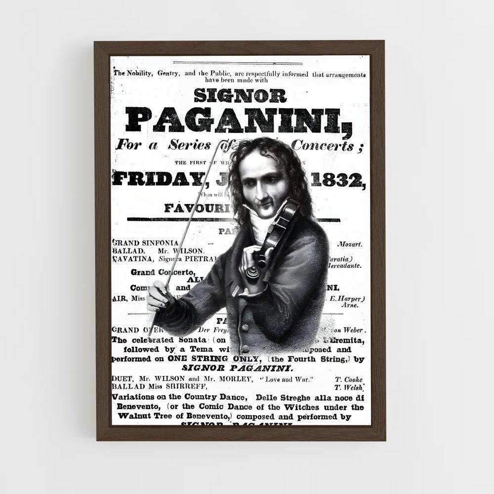 ap-niccolo paganini-3 cadre Bois foncé