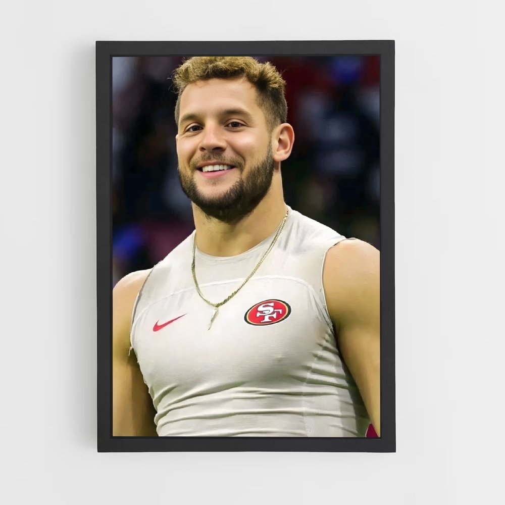ap-nick bosa-8 cadre Noir