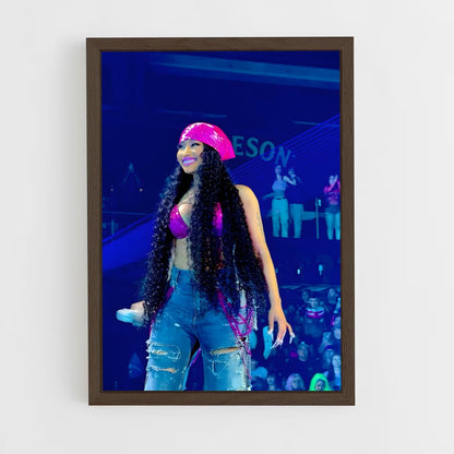 ap-nicki minaj-1 cadre Bois foncé