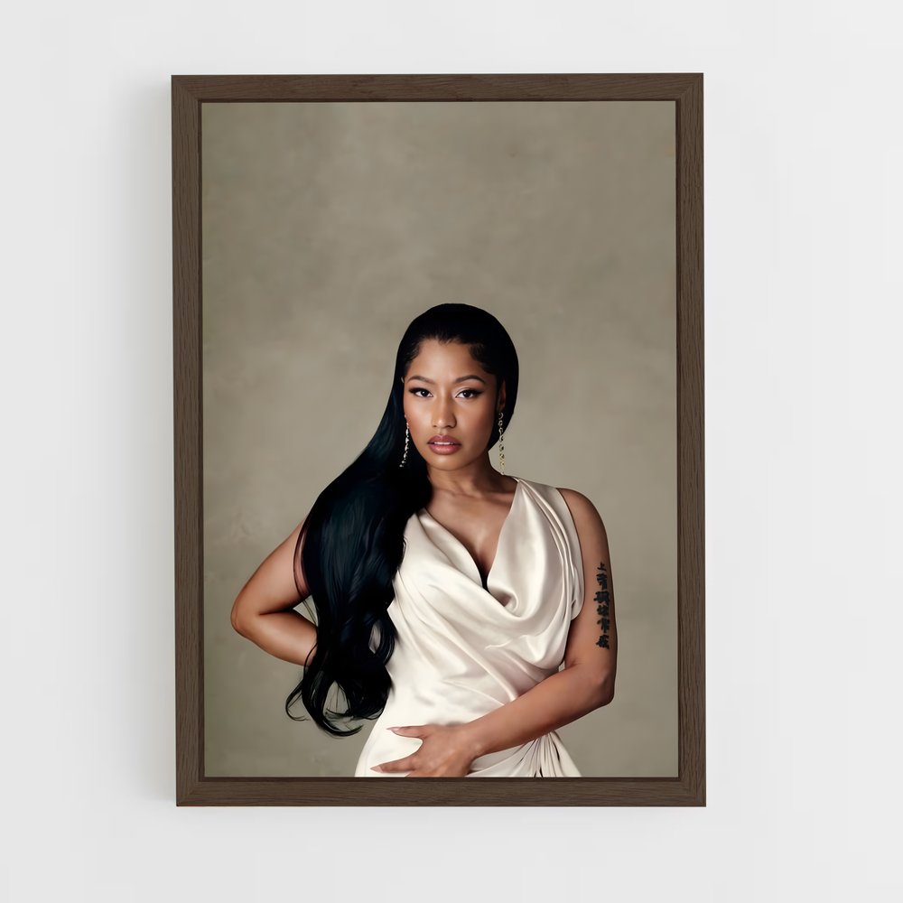ap-nicki minaj-8 cadre Bois foncé