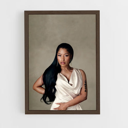 ap-nicki minaj-8 cadre Bois foncé