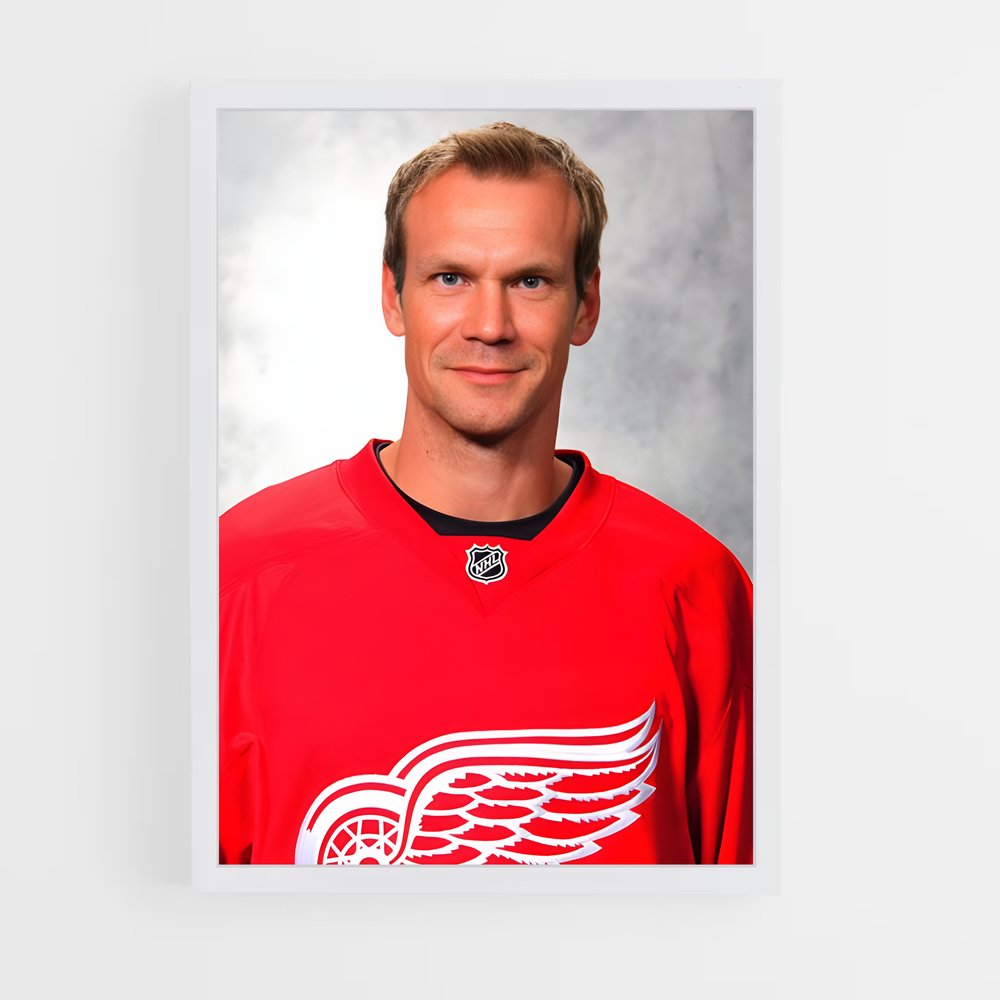 ap-nicklas lidstrom-4 cadre Blanc
