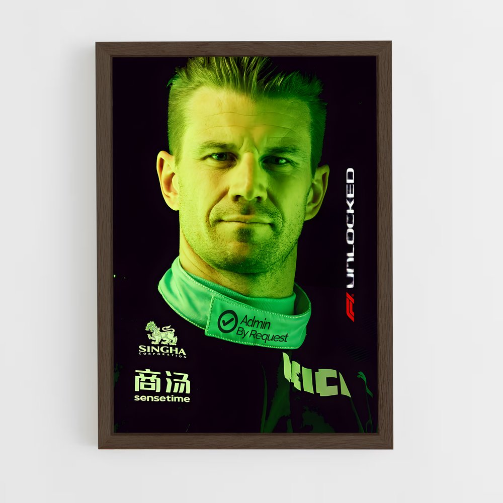 ap-nico hulkenberg-2 cadre Bois foncé