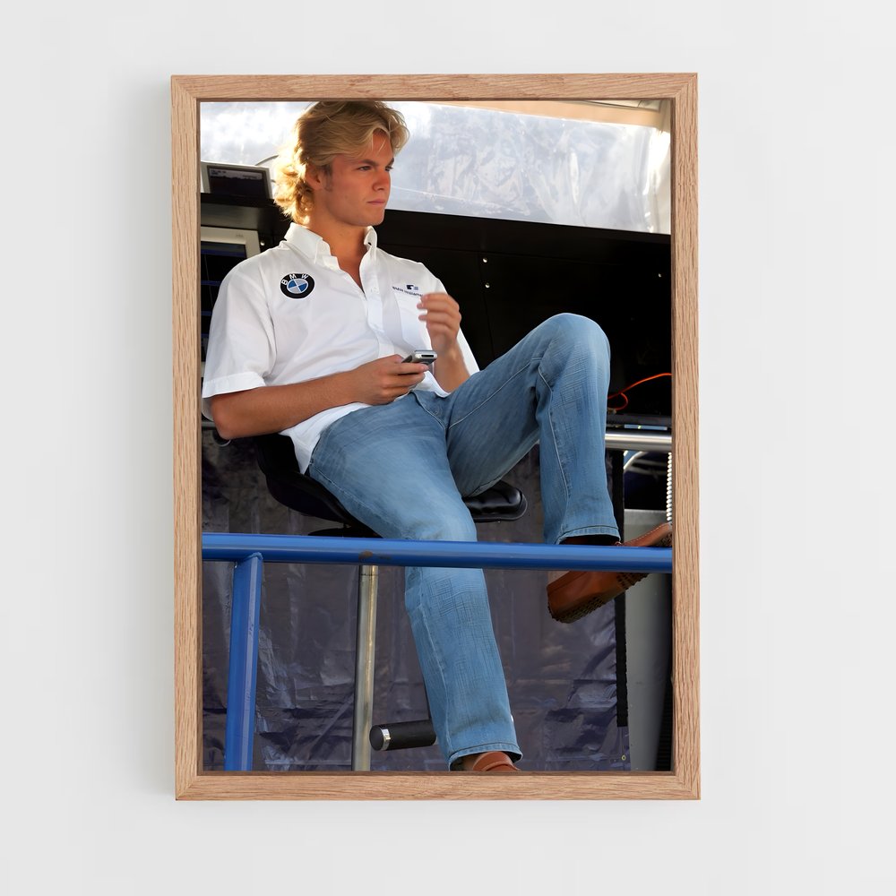 ap-nico rosberg-1 cadre Bois clair