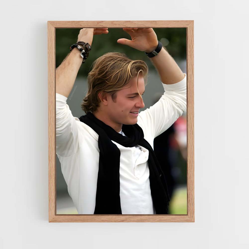 ap-nico rosberg-4 cadre Bois clair