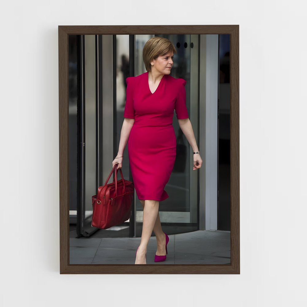 ap-nicola sturgeon-2 cadre Bois foncé