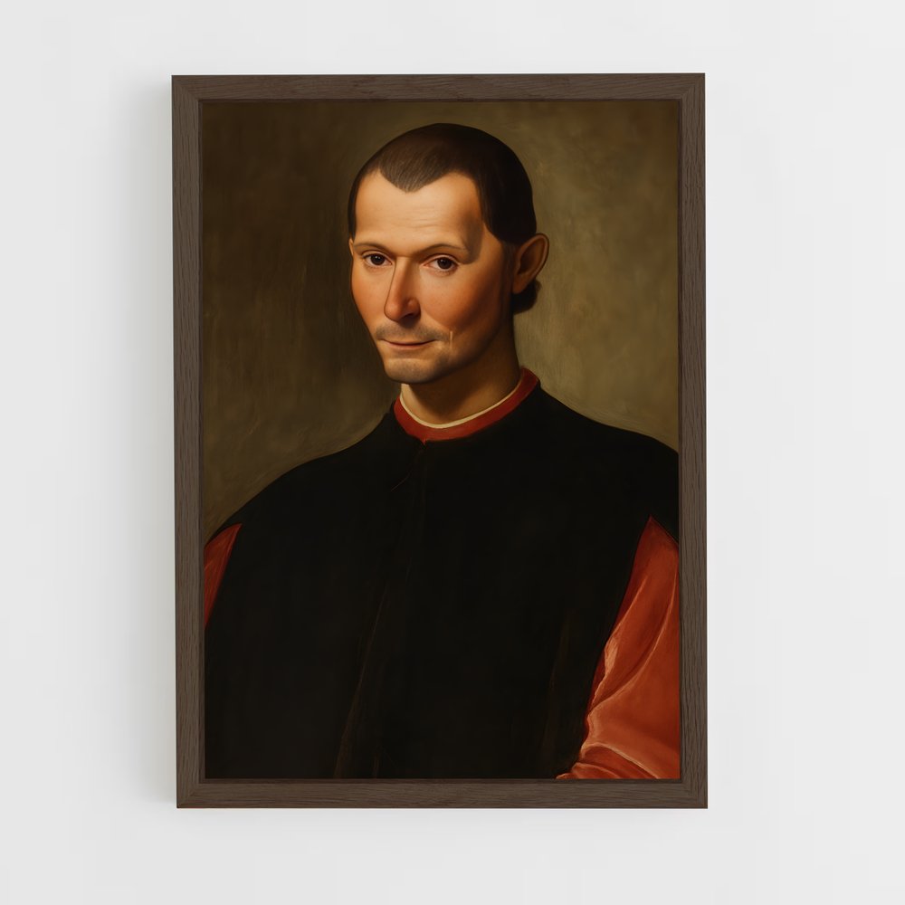ap-nicolo machiavelli-1 cadre Bois foncé