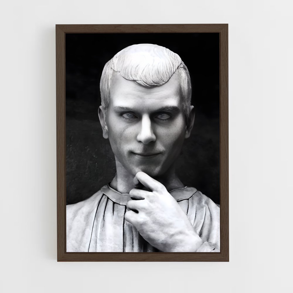 ap-nicolo machiavelli-3 cadre Bois foncé