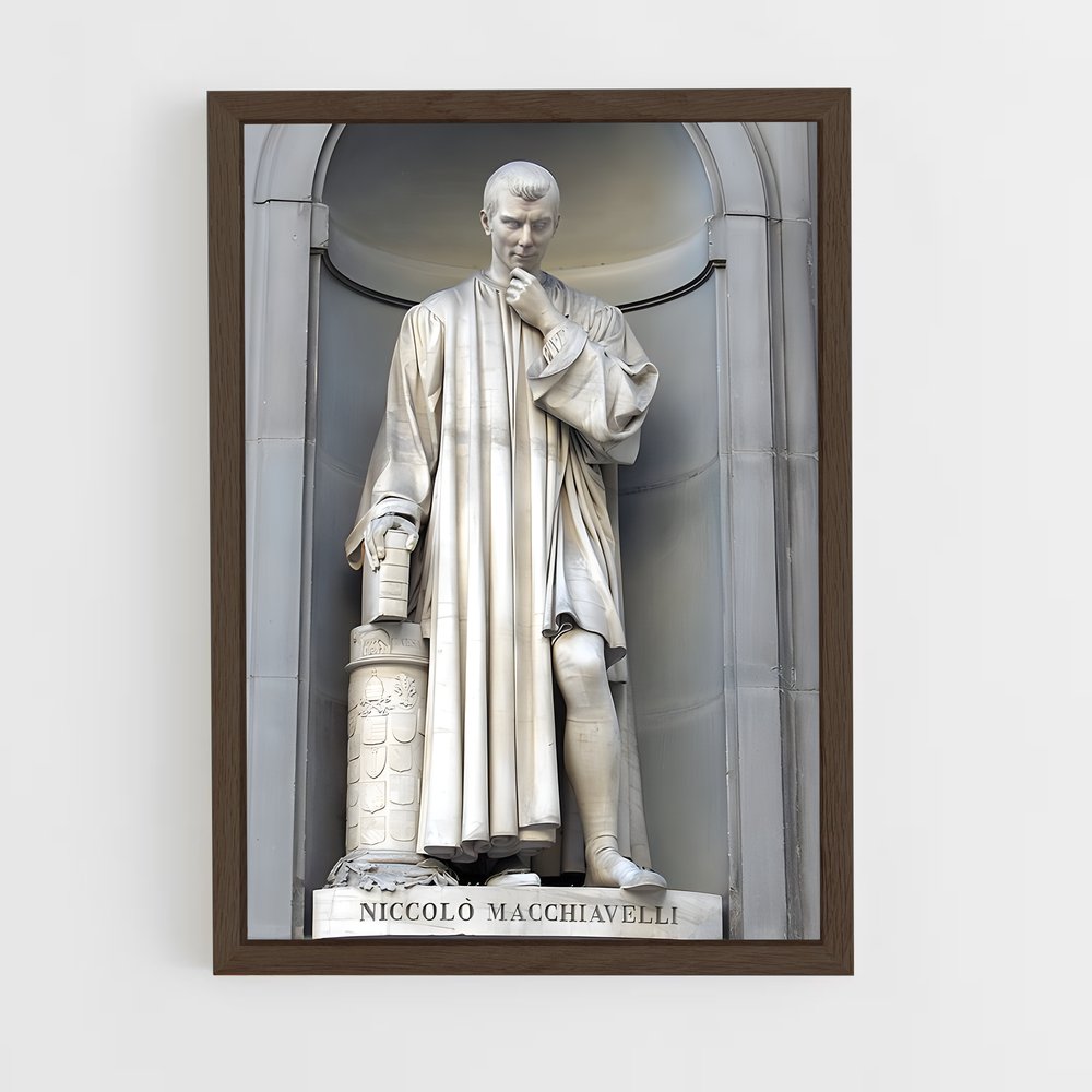 ap-nicolo machiavelli-5 cadre Bois foncé