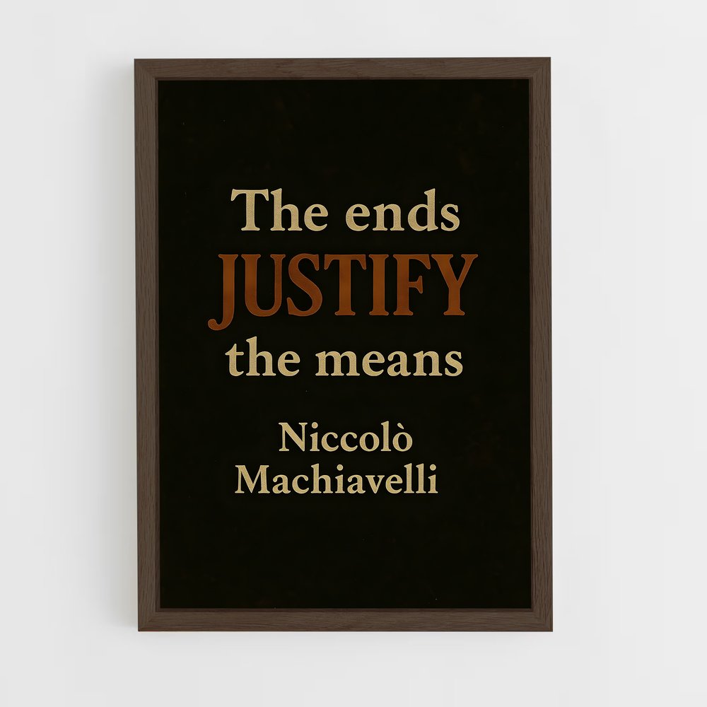 ap-nicolo machiavelli-6 cadre Bois foncé
