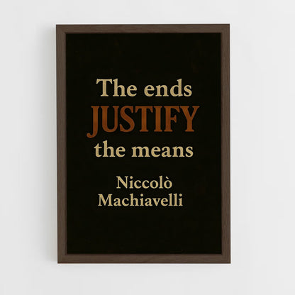ap-nicolo machiavelli-6 cadre Bois foncé