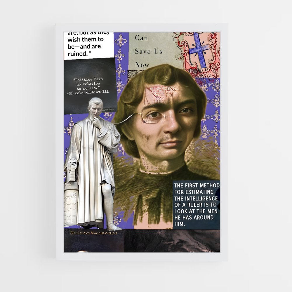 ap-nicolo machiavelli-7 cadre Blanc