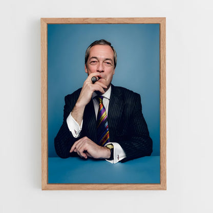 ap-nigel farage-1 cadre Bois clair